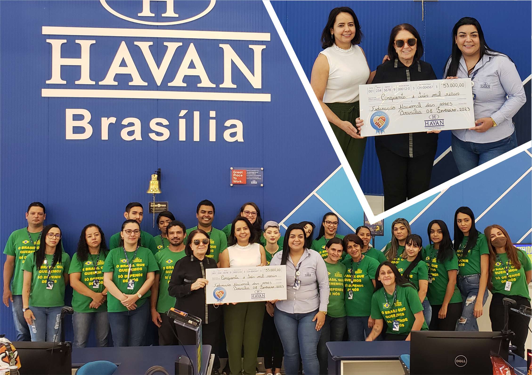 Read more about the article APAE-DF recebe R$ 53 mil da campanha Troco Solidário da Havan Brasília