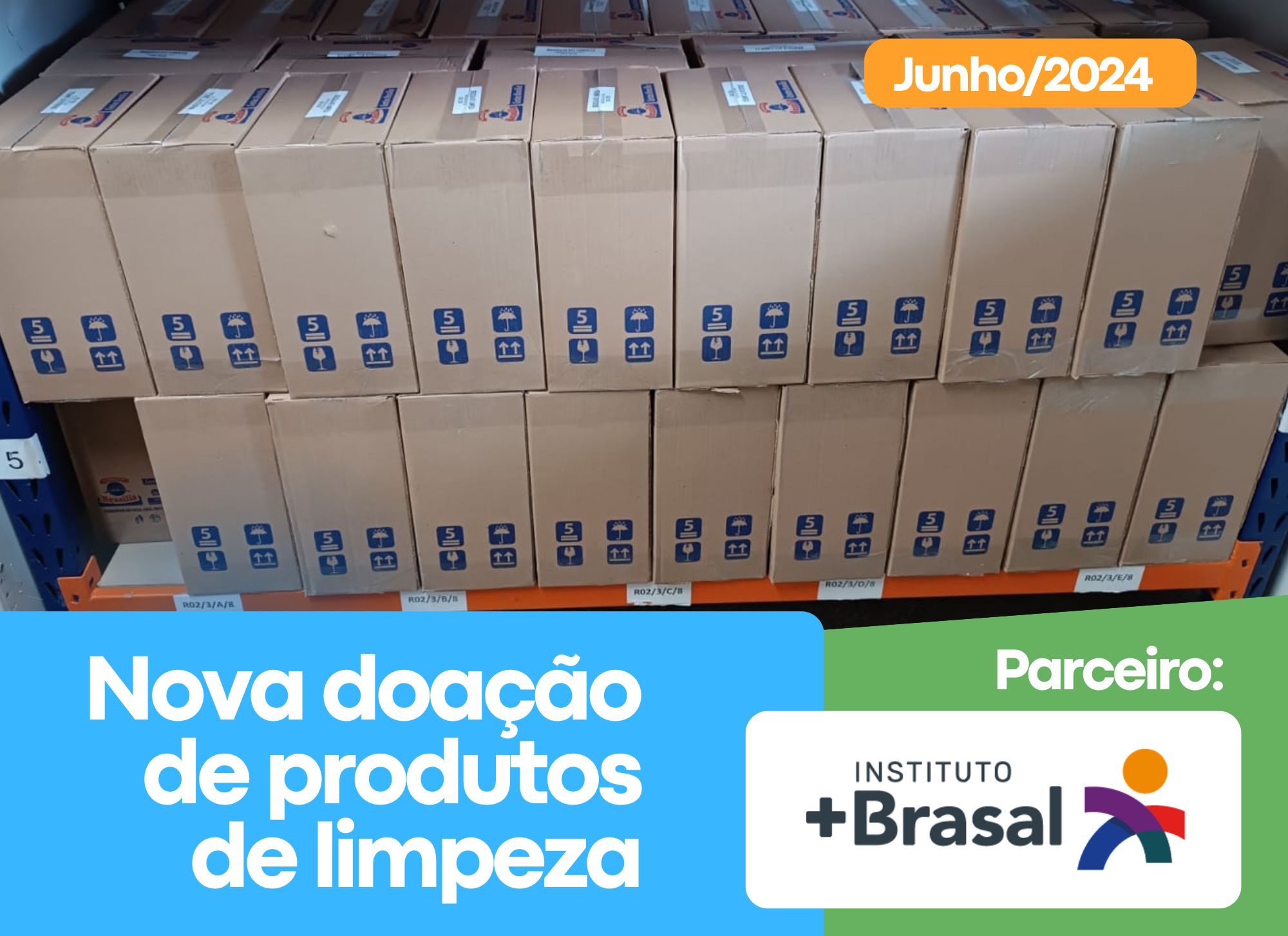 Read more about the article Instituto + Brasal faz terceira doação de kits de limpeza para a APAE-DF