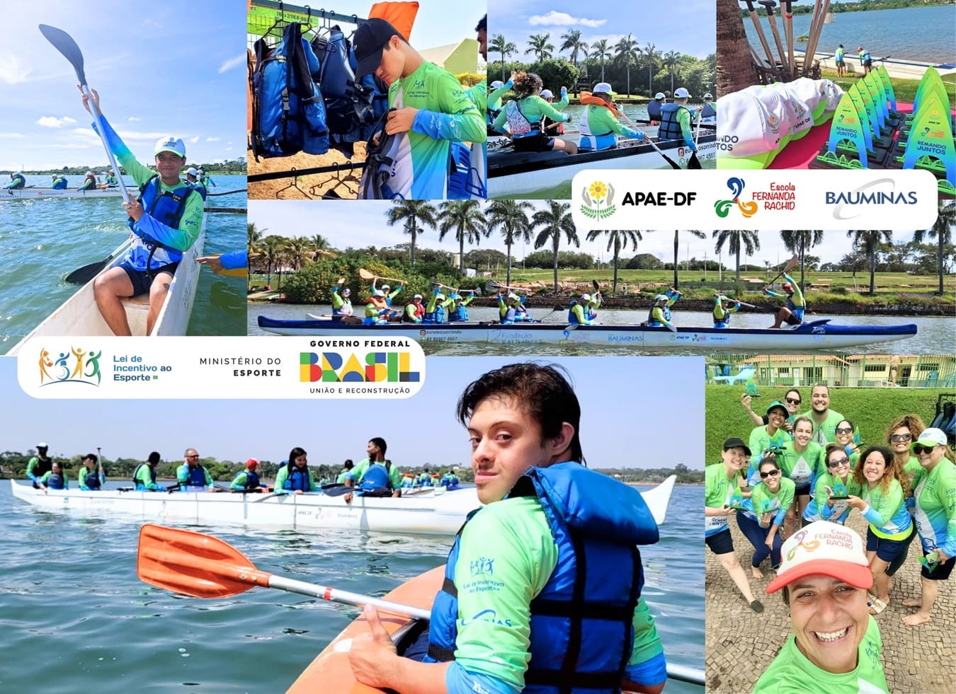 Read more about the article Projeto “Remando Juntos com a APAE” completa um ano promovendo inclusão social e esportiva por meio da canoagem e do VA’A no Lago Paranoá