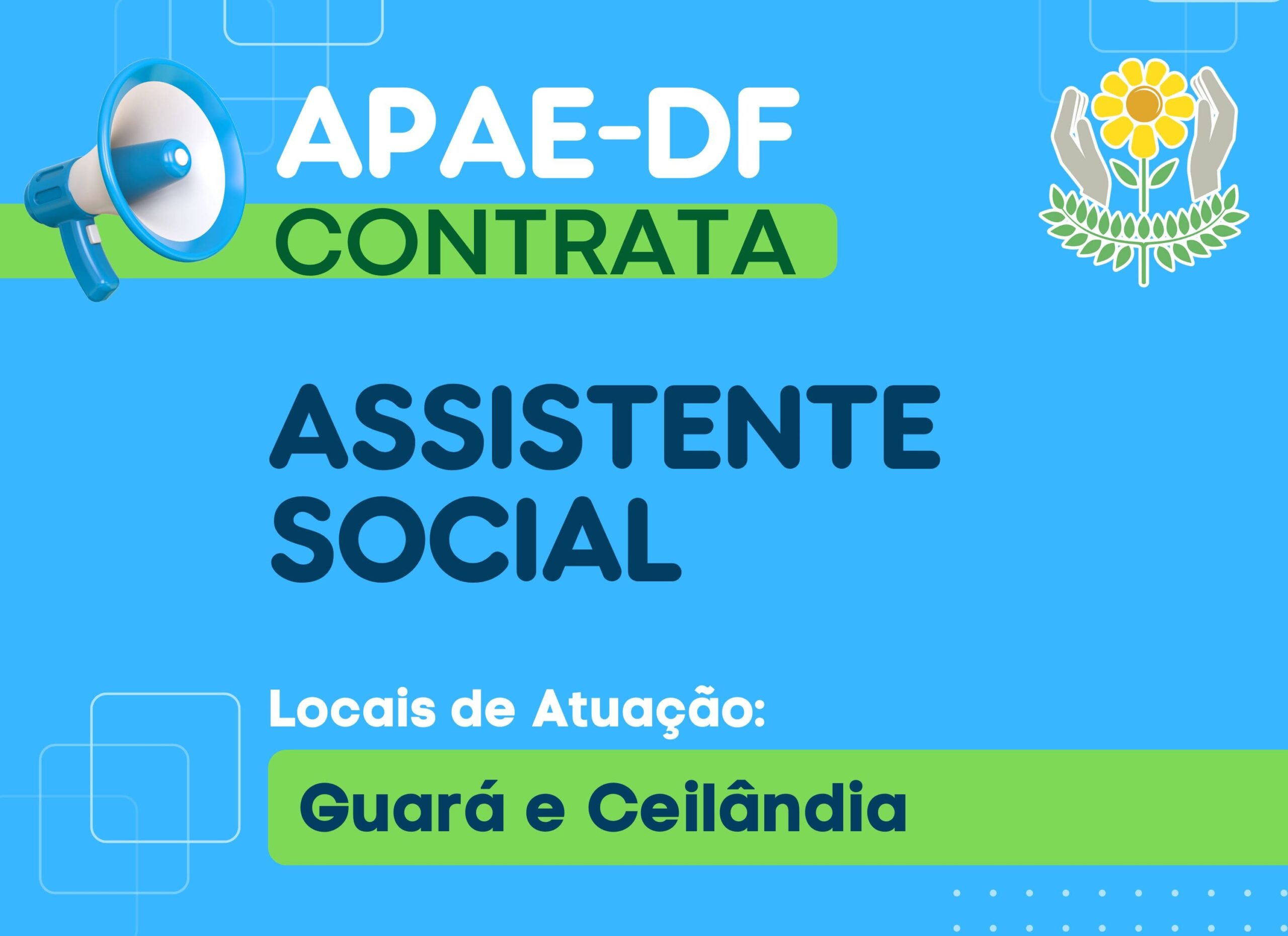Read more about the article APAE-DF contrata Assistente Social para atuar no Guará e em Ceilândia