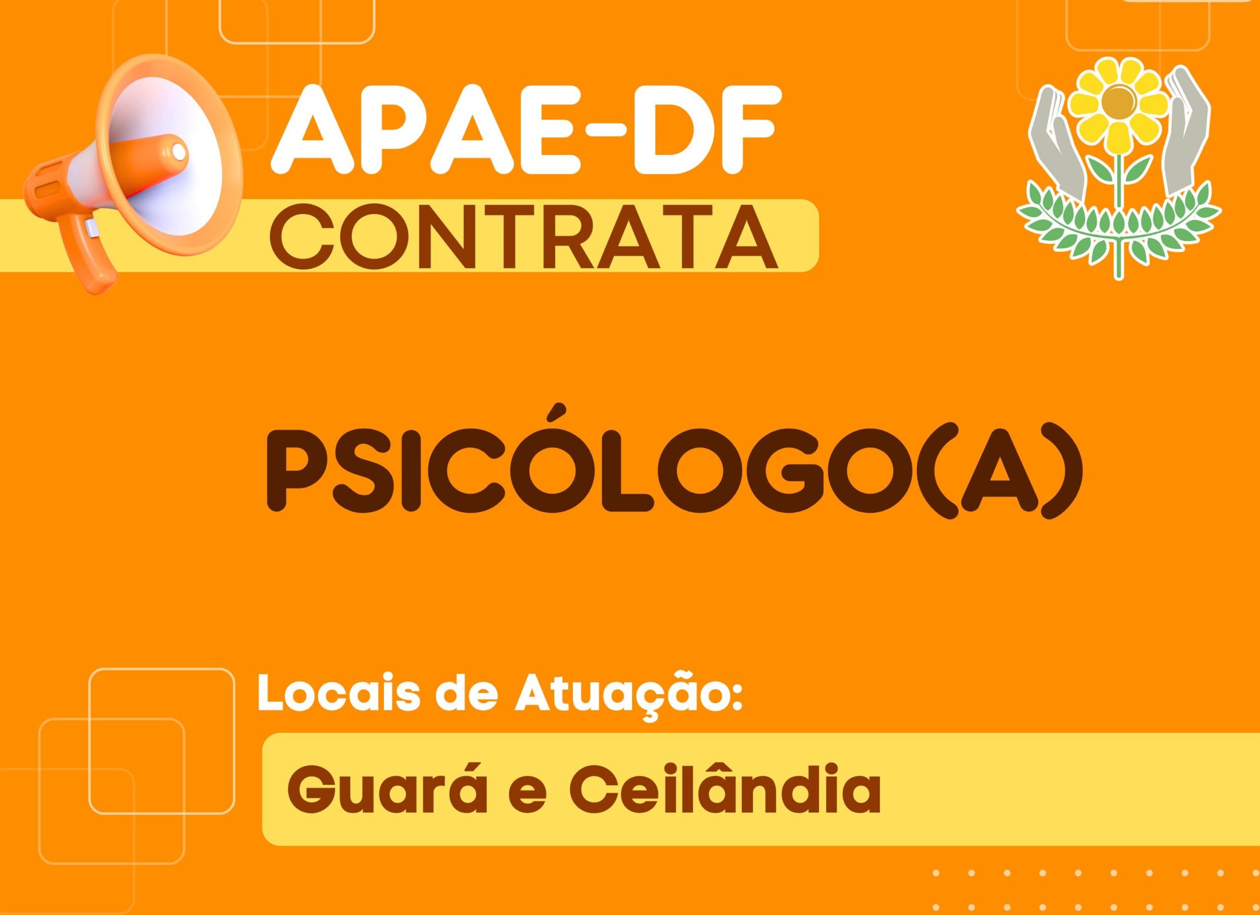 Read more about the article APAE-DF contrata Psicólogo(a) para atuar no Guará e em Ceilândia