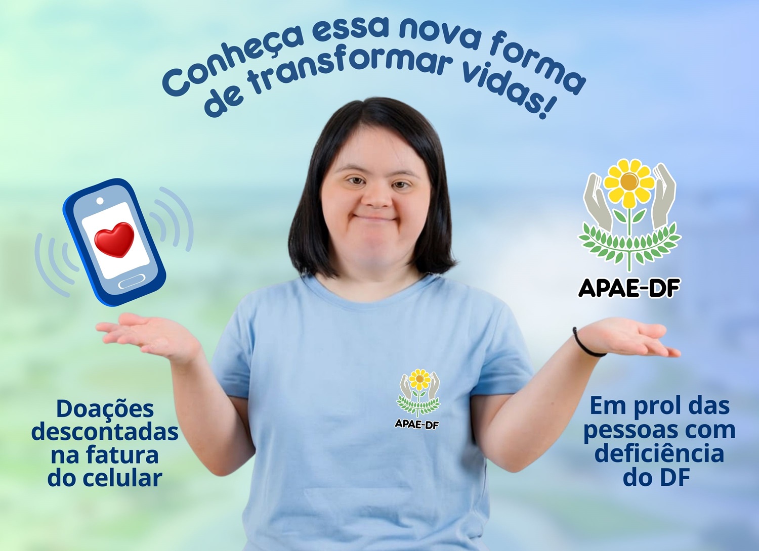 Read more about the article APAE-DF inicia nova modalidade de doações com desconto na conta de celular