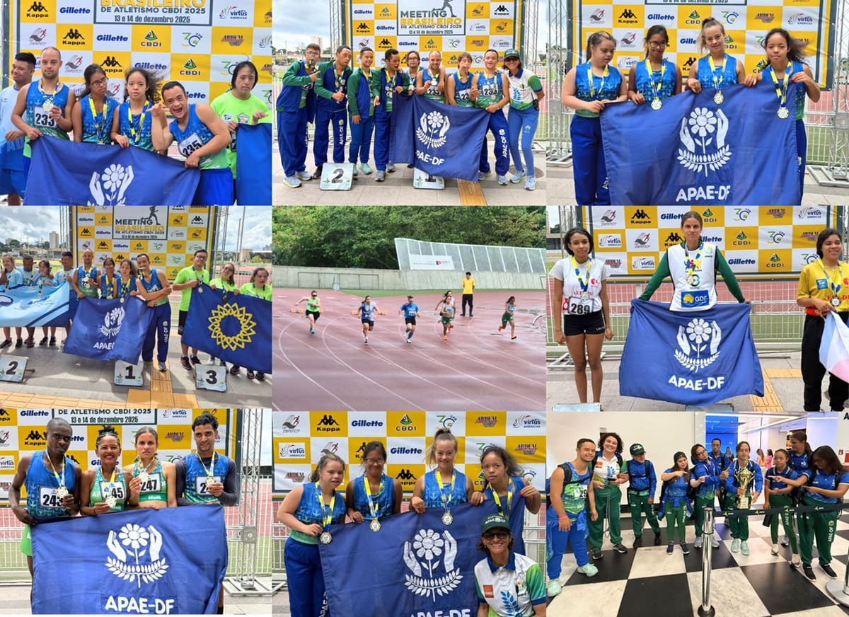 Read more about the article APAE-DF conquista 28 medalhas e o 1º lugar geral no Meeting Brasileiro de Atletismo CBDI 2025