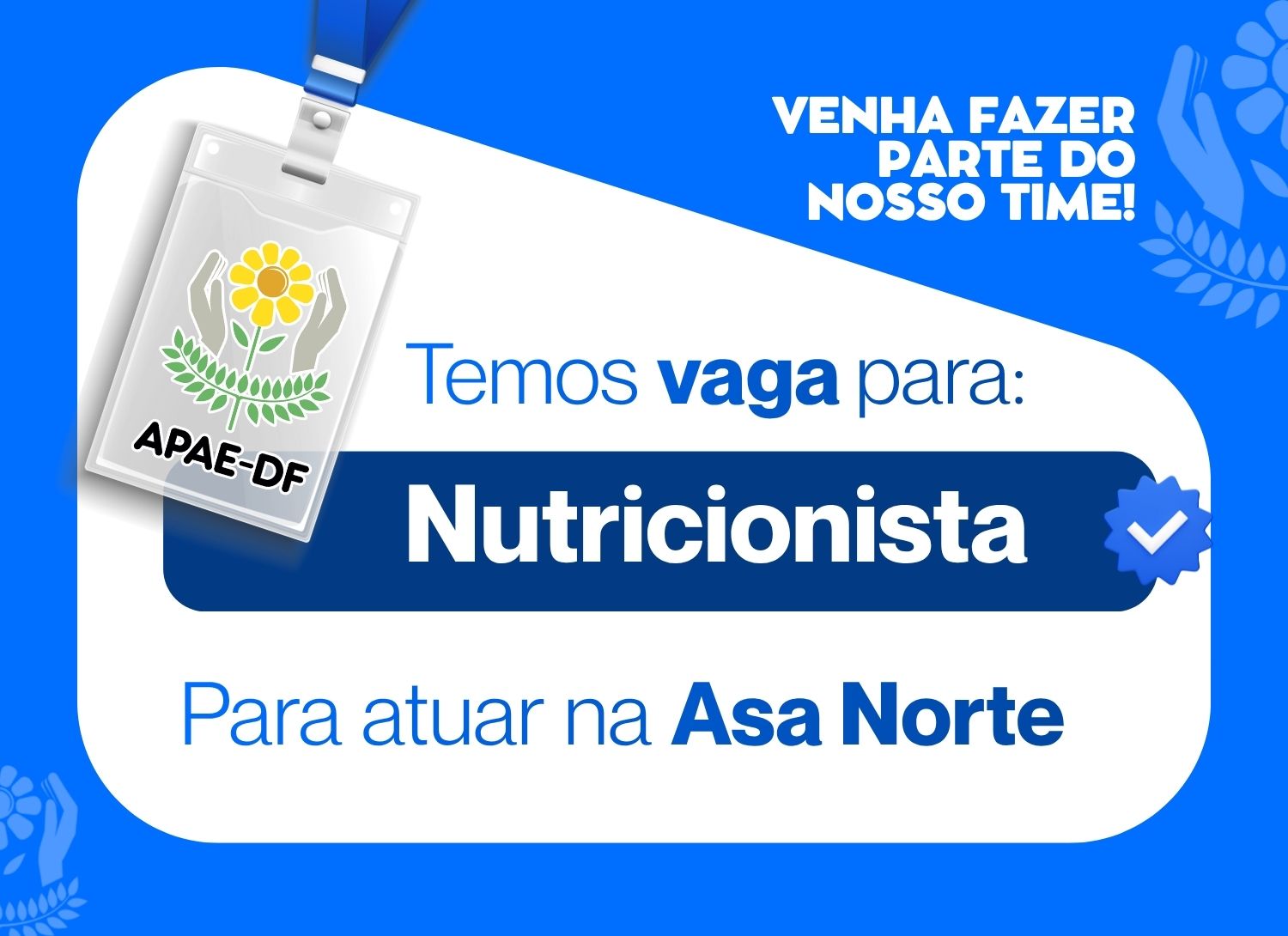 You are currently viewing APAE-DF contrata Nutricionista para Núcleo de Brasília/ Asa Norte