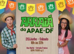 Arraiá da APAE-DF 2026 será dia 20 de junho em Brasília